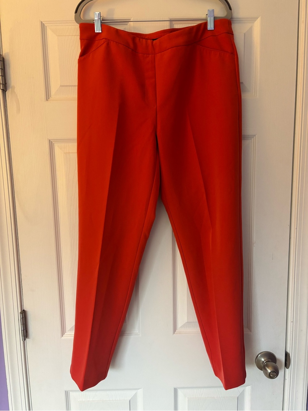 Women’s Slim Dress Pants in Bright Red